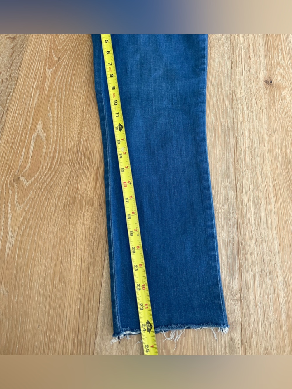 Frank & Eileen Wicklow The Italian Chino Blue Denim Size 8 Made USA - Picture 7 of 11